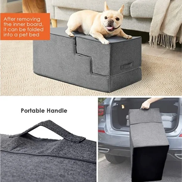 BRAND NEW- Dog Stairs for Small Dogs, 5-Step Dog Stairs for High Beds and Couch - Picture 5 of 7